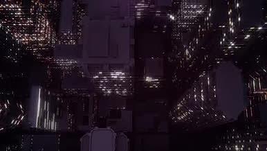 城市楼房灯光背景文字标题AE模板视频的预览图